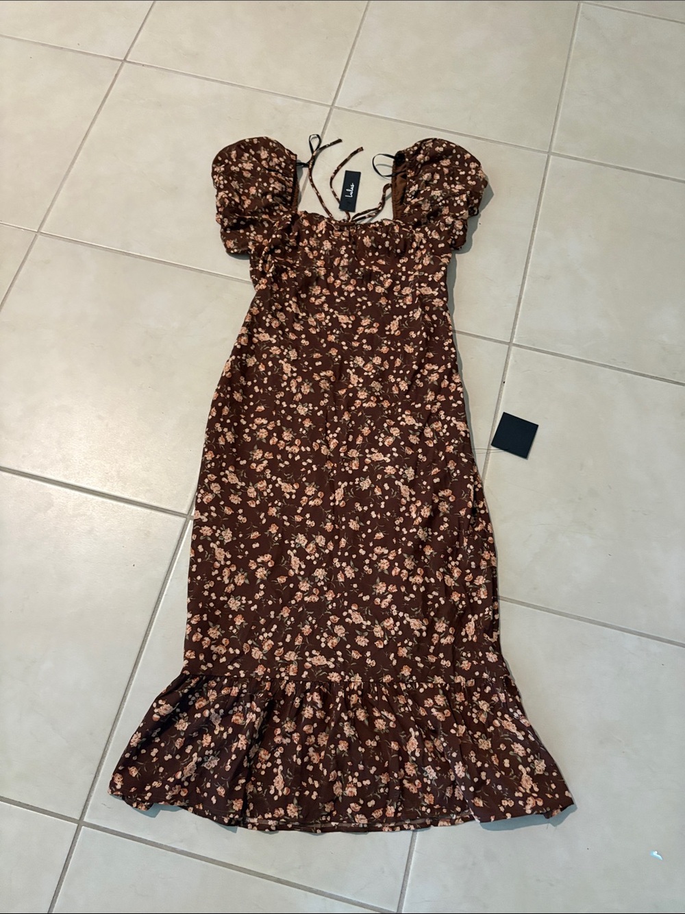 NWT $75 lulu’s medium floral dress 1979 - Picture 2 of 7
